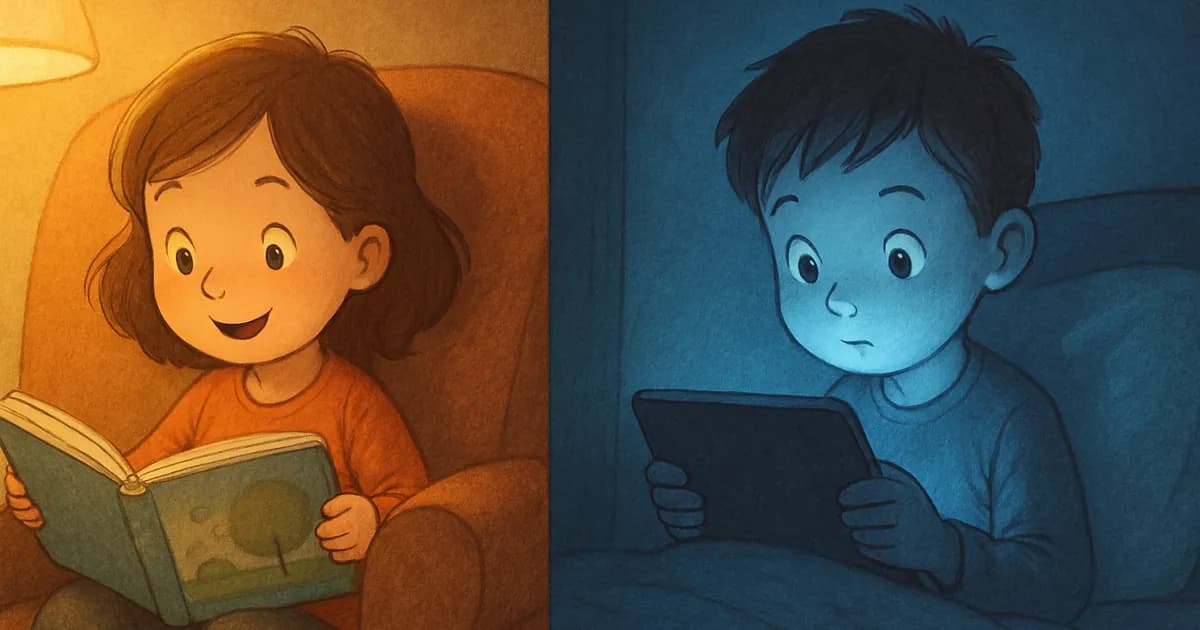 Livro Físico vs. Tela: O Que a Ciência Diz Sobre a Leitura Infantil na Era Digital