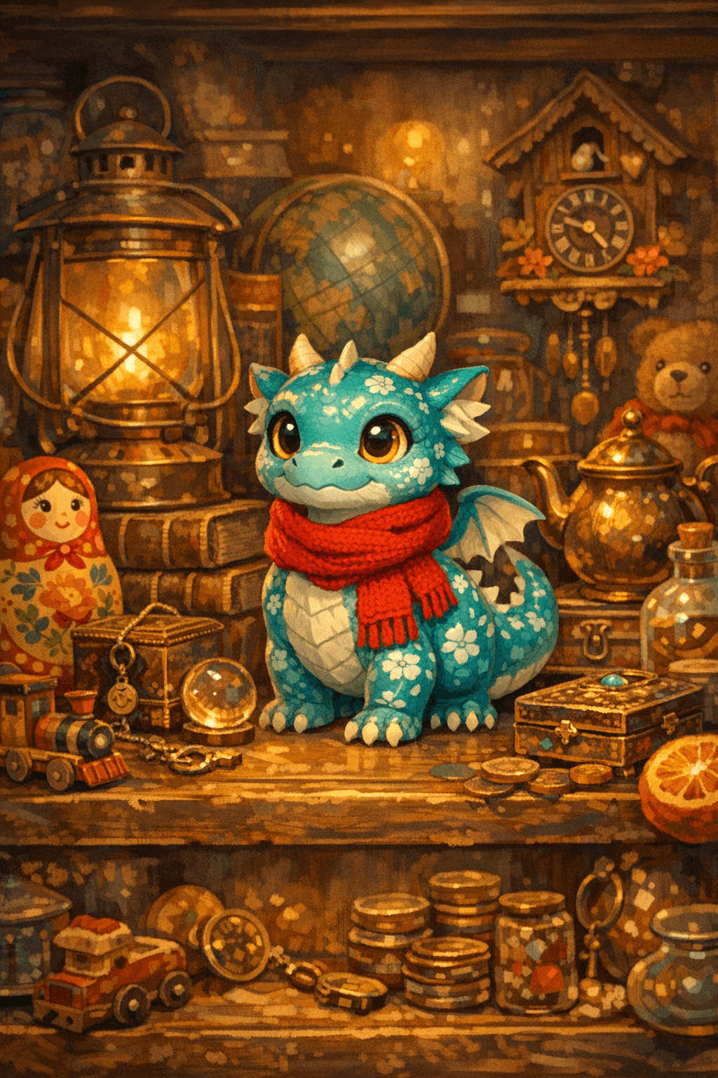 Fagulha, o Dragãozinho de Porcelana, e a Coragem Delicada