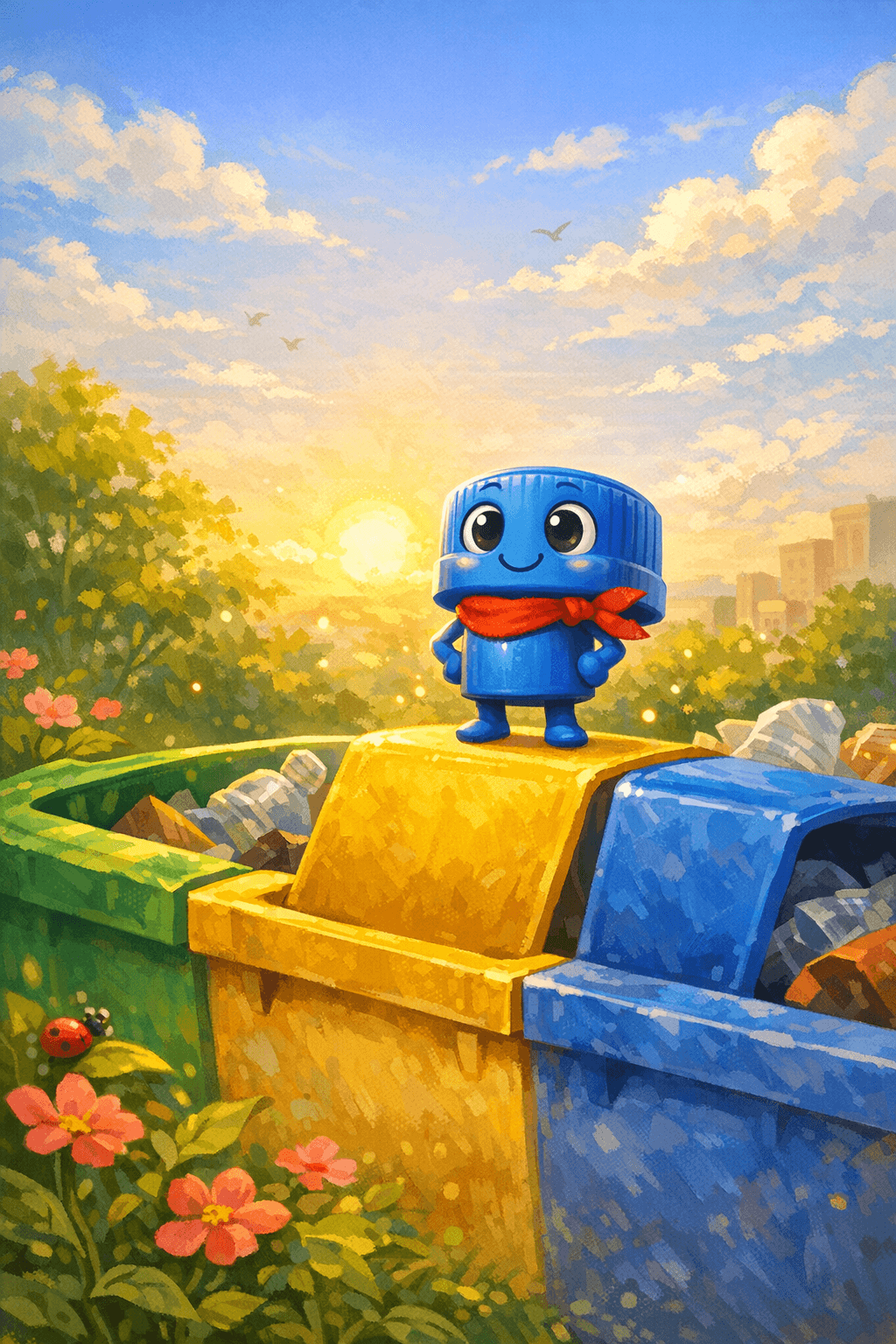 Lila, a Tampinha Azul, e o Sonho de Girar