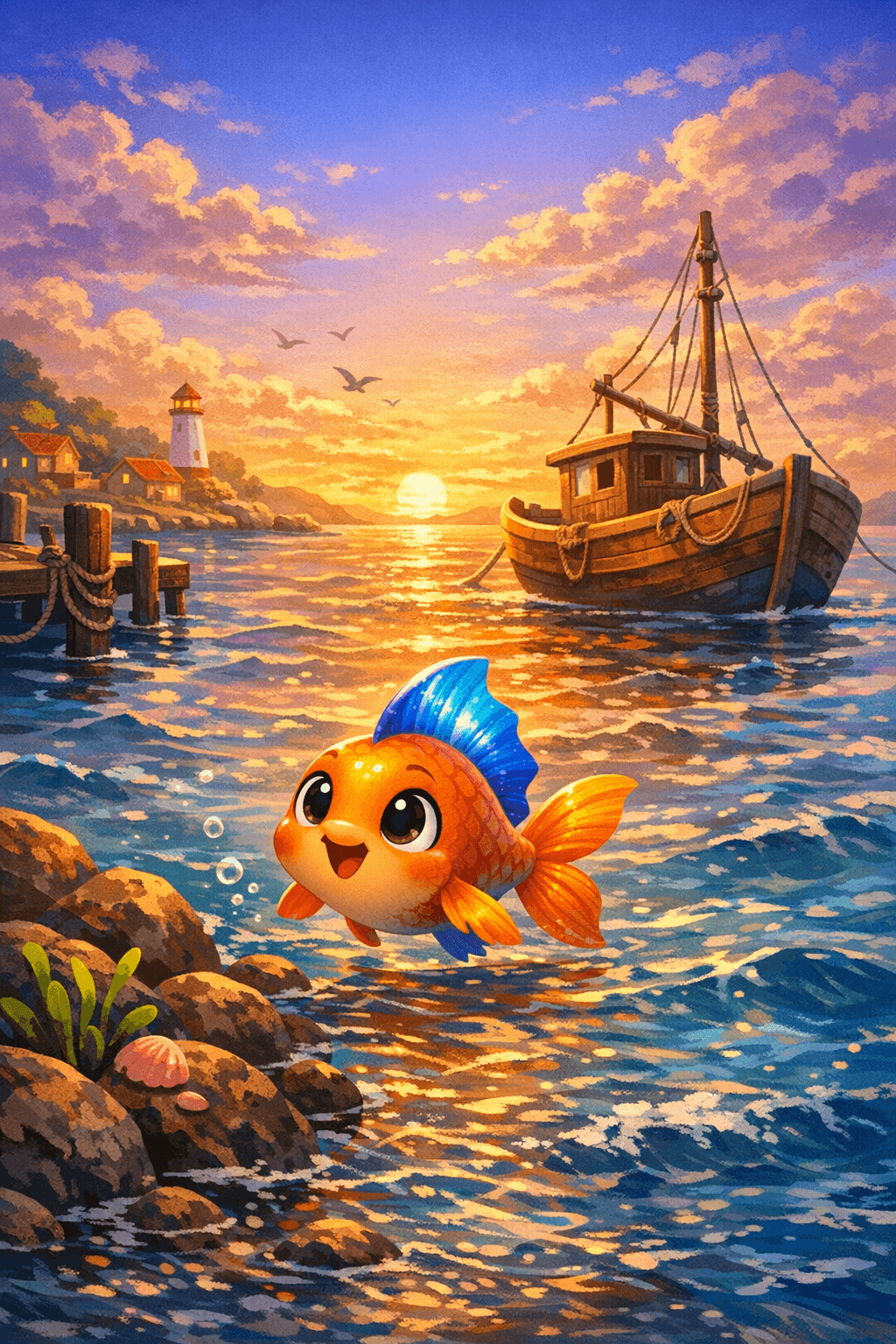 Lili, a Peixinha Curiosa, e o Profeta que Quis Fugir