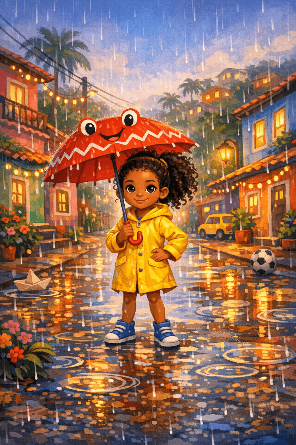 O Guarda-Chuva Zigue-Zague e a Caça aos Carinhos Escondidos